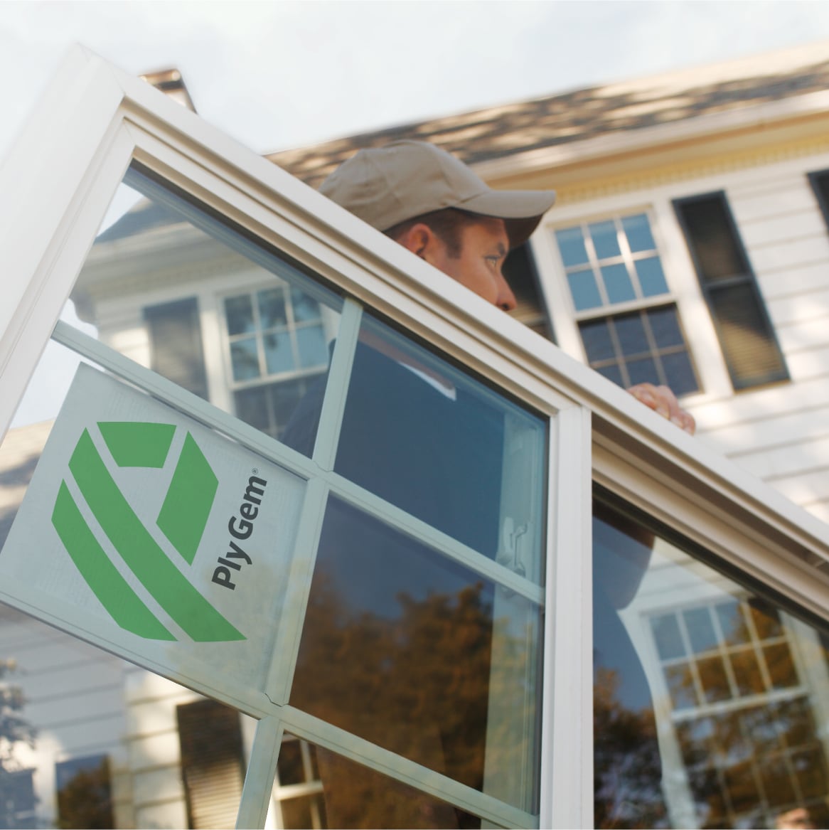 An Installer Carrying a LULA Replacement Window