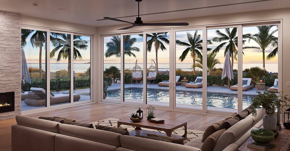 Perspective Multislide Vinyl Patio Door