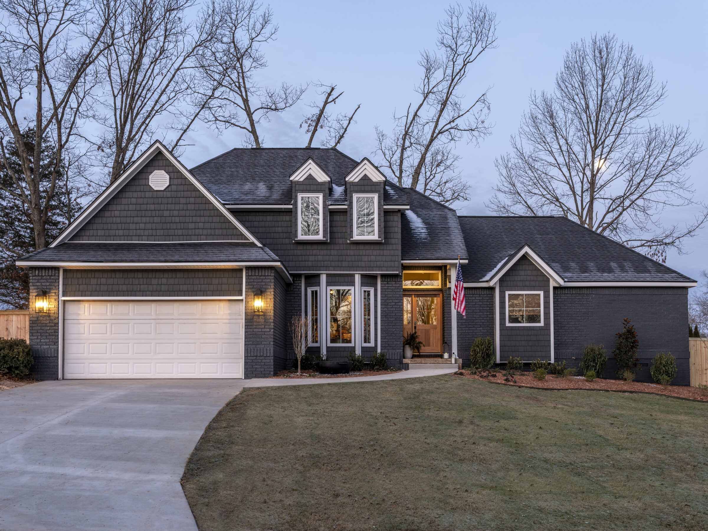 From Basic Beige to Sophisticated Charcoal Grey: HGTV Stars Dave and Jenny Marrs Transform a Tornado - Ravaged Home